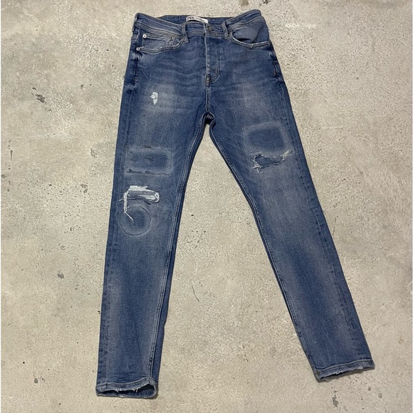 Zara Jeans Zara Blue Carrot Jeans Poshmark